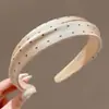 Diadema Exquisita Maillard de Ala Ancha y Corona Alta para Mujer, Nueva Diadema de Otoño 2026, Accesorio para el Cabello de Uso Diario de Alta Gama