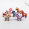 Cuentas de Caballos Pequeños de Colores con Agujeros, Cuentas de Personajes de la Suerte, Cadena para Teléfono, Llavero, Collar Hecho a Mano, Accesorios para Joyería DIY al por Mayor