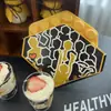 Caja de Empaque de Waffle de Huevo Estilo Nuevo, Popular en Xiaohongshu, Caja Desechable de Waffle de Huevo Explosivo Estilo Hong Kong