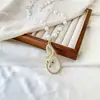 Collar de Perlas de Zorro Perla Blanca Lujo Accesible Diseño de Nicho de Gama Alta Cadena para Suéter Colgante de Ropa Exquisita para Mujer Otoño e Invierno