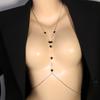 Nueva cadena de pecho con forma de mariposa y perlas de AliExpress, cadena para bikini estilo europeo y americano, joyería para fiestas.
