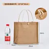 Bolsa de Linho Atacado Sacola de Juta DIY Bolsa de Mão de Linho Ecológica Bolsa de Linho Padrão de Logo Imprimível