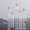 Garrafa de vidro de cortiça de 22 mm de diâmetro, tubo transparente, garrafa de chá de ervas com alto teor de borosilicato, presente, garrafa de desejos, garrafa de lanugo