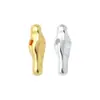 Plata Esterlina S925 Sólida Perla Barroca Asimétrica Barra Larga Cuenta Cruz DIY Pulsera de Cuerda Accesorios para Collar