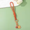 Alça de Celular de Flor de Borracha Multicor Trama de Pulso Cordão Anti-Perda Acessório Universal para Chaves Bolsas e Pertences Pessoais