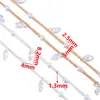 Cadena DIY Lujosa Pluma Gota de Agua Cadena Color Cobre Duradero Pañuelo Cabeza Estilo Antiguo Ropa para Disfraz y Actuación Material