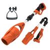 Secador de pelo de jardín eléctrico de litio, soplador de hojas eléctrico, plegable, de mano, para nieve, soplador de polvo, ventilador recargable de alta potencia