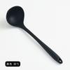 Em estoque tamanho pequeno integrado antiaderente panela silicone cabo longo colher de sopa suprimentos para catering colher Utensílios de cozinha colher