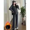 Ropa de Maternidad Estilo Coreano Otoño e Invierno Nuevo Sudadera con Capucha y Media Cremallera Talla Grande Cubre el Vientre Sin Mostrar el Embarazo Tendencia en Ropa de Trabajo Traje