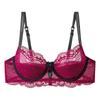 Lingerie Sexy, Estilo Fino, Minimizador para Seios Grandes, Tamanho Plus, Sutiã de Renda Vermelha para o Ano de Nascimento, Comércio Transfronteiriço, Minimizador para Seios Grandes