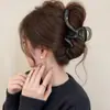 Pinza para el pelo de verano estilo ins con bloques de color para mujer, pasador lindo de lunares japoneses para niña, pinza de tiburón grande para recogidos.