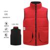 Chaleco de Herramientas de Invierno Chaleco de Algodón Ropa de Trabajo Cortavientos Cálido con Forro de Polar Chaqueta sin Mangas Logo Impreso Personalizado