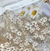 Malha Florada com Lantejoulas de Flor de Ameixa Malha Americana Tecido Malha Florada Saia Tutu Infantil Saia de Apresentação Malha Bordada