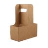Portavasos para café para llevar, Portavasos de papel tipo bolsa desechable, Portavasos doble, Portavasos para té con leche para llevar, Logotipo personalizado