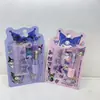Nuevo set de papelería Snoopy de comercio exterior con regla y bolígrafos de cuatro colores, adecuado como regalos o premios para estudiantes y niños.