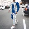 Serie de Autos Nuevos Transfronterizos Traje de Impresión 3D Camiseta de Manga Larga con Cuello Redondo de Moda Pantalones Sudadera de Moda para Hombre