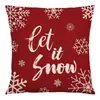 Funda de almohada popular transfronteriza con temática navideña, Funda de almohada con estampado navideño, Funda de almohada decorativa de alta calidad, Personalizable con impresión de logotipo
