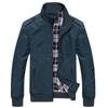 Chaqueta de otoño e invierno 2022 prendas superiores casuales ropa de trabajo logo imprimible chaqueta para hombres de mediana edad y mayores cuello alto ropa de béisbol