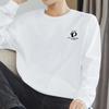 Camiseta de Manga Larga para Hombre de Algodón Puro Pesado 260g, Nuevo Estilo 2026, Top Holgado Estilo Americano 100% Algodón