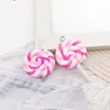 1 Peça de Pingente de Brinco Chaveiro Charme de Bolsa de Resina de Pirulito Realista Acessório de Joia DIY