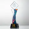 Trofeo de Cristal Creativo Personalización en Lotes Pequeños Evento de Competición Medalla al Empleado Destacado Trofeo de Resina Adorno de Recuerdo