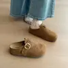 Sandalias de mujer sin cordones con diseño interior que aumenta la altura, adecuadas para usar al aire libre, nueva colección primavera 2026, suela gruesa, fáciles de poner, estilo Birkenstock