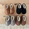 Zapatos de Invierno Nuevos para Niños TS Zapatos de Algodón de Terciopelo de un Solo Paso para Niños Niñas Botas de Nieve Deportivas Anti-Piel