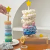 Soporte de Exhibición para Guardar Gomas de Pelo de Estrella Organizador de Escritorio Madera Maciza Gomas de Pelo para Niños Estante de Almacenamiento de Pinzas de Tiburón Estante para Joyería de Dormitorio