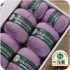 Fio de lã mercerizada 100% lã merino 100g rolo grande novelo de lã de espessura média para tricô à mão atacado feito à mão