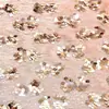 Nuevo abrigo de moda estilo europeo y americano tela de felpa con lentejuelas pieza colgante bordado de lentejuelas hoja de arce tela bordada de lentejuelas lentejuela