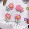 Acessórios de Tulipa Média em Resina Chaveiro DIY Ímã de Geladeira Fivela de Sapato Enfeites para Bolsa Caixa de Armazenamento Adesivos Decorativos
