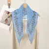 Pañuelo de Seda Retro Estilo Hong Kong con Diseño Paisley, Pañuelo Triangular Largo, Pañuelo Rombo Pequeño, Accesorios Elegantes Elegantes, Corbata de Cuello Delgada