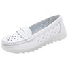 En stock, zapatos de enfermera para mujer, nuevos, de suela suave, cómodos, transpirables, antideslizantes, de suela gruesa, para no cansar los pies, para trabajo médico, zapatos blancos pequeños, al por mayor