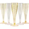 Vaso de Plástico Transparente Desechable para Champagne y Vino para Fiesta de Brindis de Boda, Vaso para Cóctel - Amazon Transfronterizo