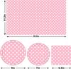 Pink Minnie Dot Festa de Aniversário Artigos de Mesa Bandeja de Papel Descartável Pink Dot Copo de Papel Toalha de Papel Mesa