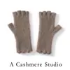 Guantes de Punto de Cachemir 100% Puro Sin Costuras para Otoño e Invierno Unisex Color Sólido Sin Dedos Guantes de Cinco Dedos Cálidos Protección contra el Frío