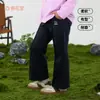 [Anti-Pilling] Pantalones Acampanados de Algodón Hall para Niñas Estilo Nuevo Primavera y Otoño 2026 Pantalones Ligeramente Acampanados para Niños Mayores Pantalones de Punto