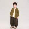 Chaquetas de Changguo Clothing para Niños Chaquetas de Béisbol de Otoño para Niños Estilo Coreano Tops de Primavera para Bebés y Niños Chaquetas con Cremallera