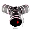 Túnel Labirinto para Gatos Extra Grande Túnel para Gatos de Estimação Brinquedo para Gatos Canal Arco-Íris para Gatos Barril Interativo de Perfuração Lezhu