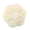 Amazon Venta Caliente 2-10mm Oro y Plata Perla Imitación Semirredonda Fondo Plano Plástico Cuentas DIY Joyería Adhesivo Decorativo