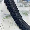 Outono e Inverno Xiaoxiang 3cm Preto Marrom Lã Renda Trançada Tiras para Bainha DIY Acessórios para Bainha de Roupa