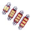 Luz de techo para coche, doble punta, 31 mm, 36 mm, 39 mm, 41 mm, 12 SMD, 4014, 12 LED, luz de matrícula continua