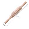 Rolo de massagem de maça de relaxamento muscular de madeira bastão de ioga de meridiano de fitness vara de massagem de rolo cervical de perna fina