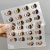 56 peças de Adesivos de Transferência Emoji Divertidos do Pequeno Agricultor da Turma Adolescente, Adesivos Ins Embossed de Cabeça Grande Fofos e Engraçados