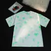 Camiseta tie-dye lavada de algodón puro de peso pesado de 230 g, retro transfronteriza, talla grande, corte holgado, hombros caídos, manga corta moderna, venta al por mayor