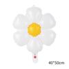 Balão de filme de alumínio de girassol com smiley transfronteiriço, balão de girassol, rosa, pequena margarida, decoração de aniversário, atacado