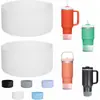 En stock funda de silicona para taza térmica antideslizante resistente a altas temperaturas botas para taza de silicona 7.5cm 9cm funda para taza