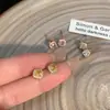 Brincos de zircônia amarela em forma de açúcar cúbico pequeno e leve, brincos femininos elegantes, simples e refrescantes, agulha de prata, todos os tipos de brincos