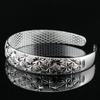 Pulsera ancha clásica de Gipsófila más vendida para mujer apertura 12 mm pulsera de Gipsófila pulsera chapada en plata al por mayor