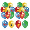 Pikmin 4 Conjunto Festa Pratos de Papel Desenho Animado Pikmin Decorações de Aniversário Bandeirolas Banners Guardanapos de Papel Balões Toalha de Mesa